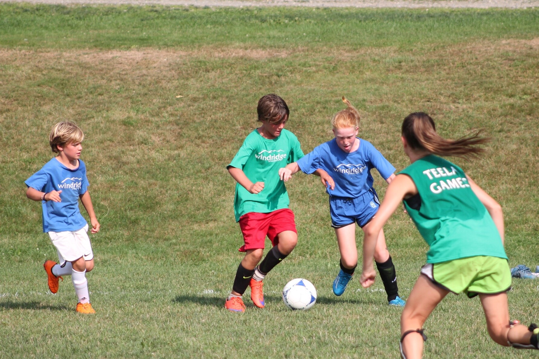 windridge campers playing soccer