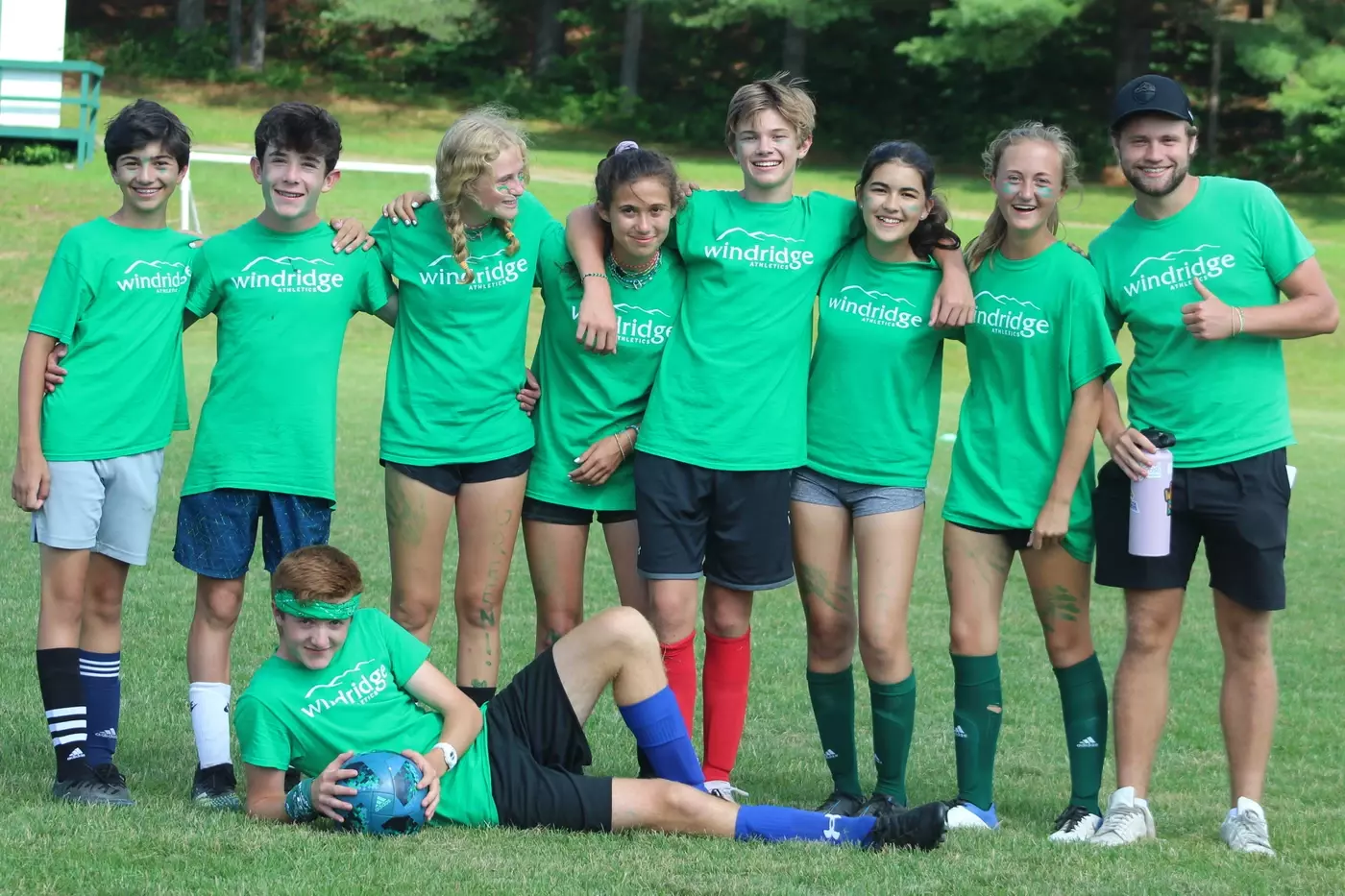 Windridge campers from the green team