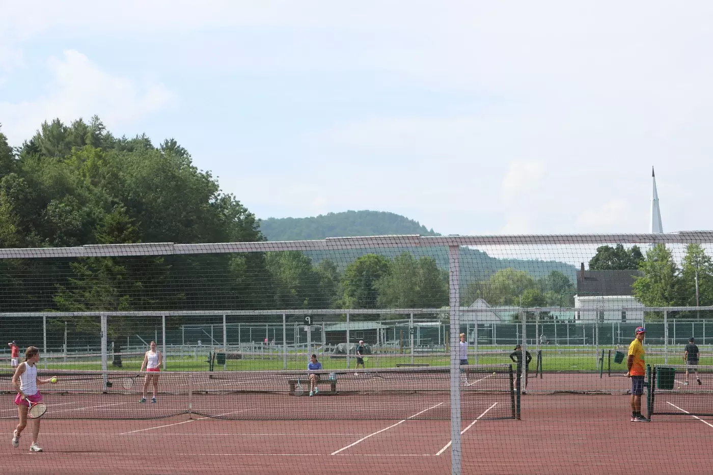 The tennis courts at Windridge
