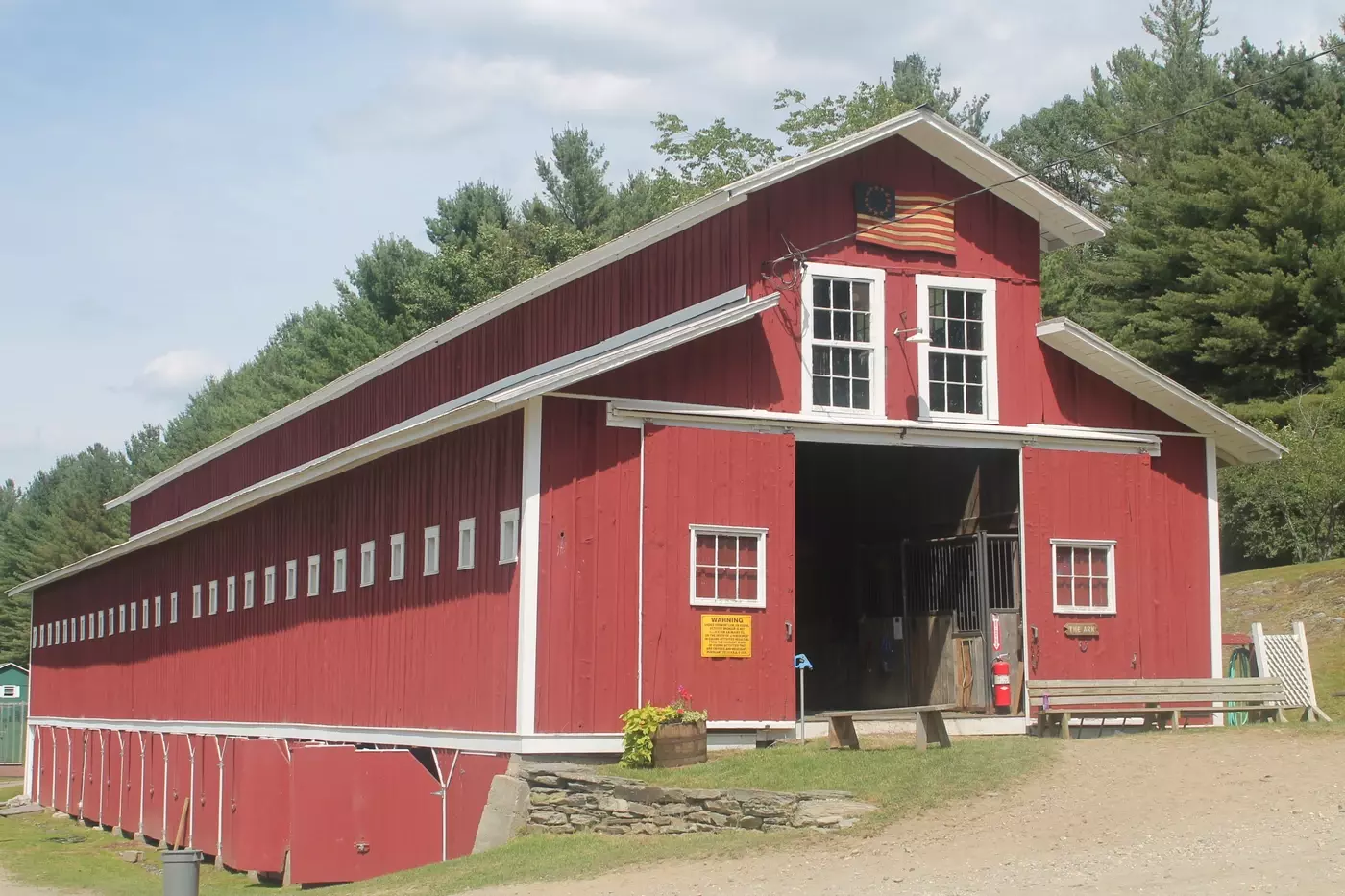 The horse barn at Windridge