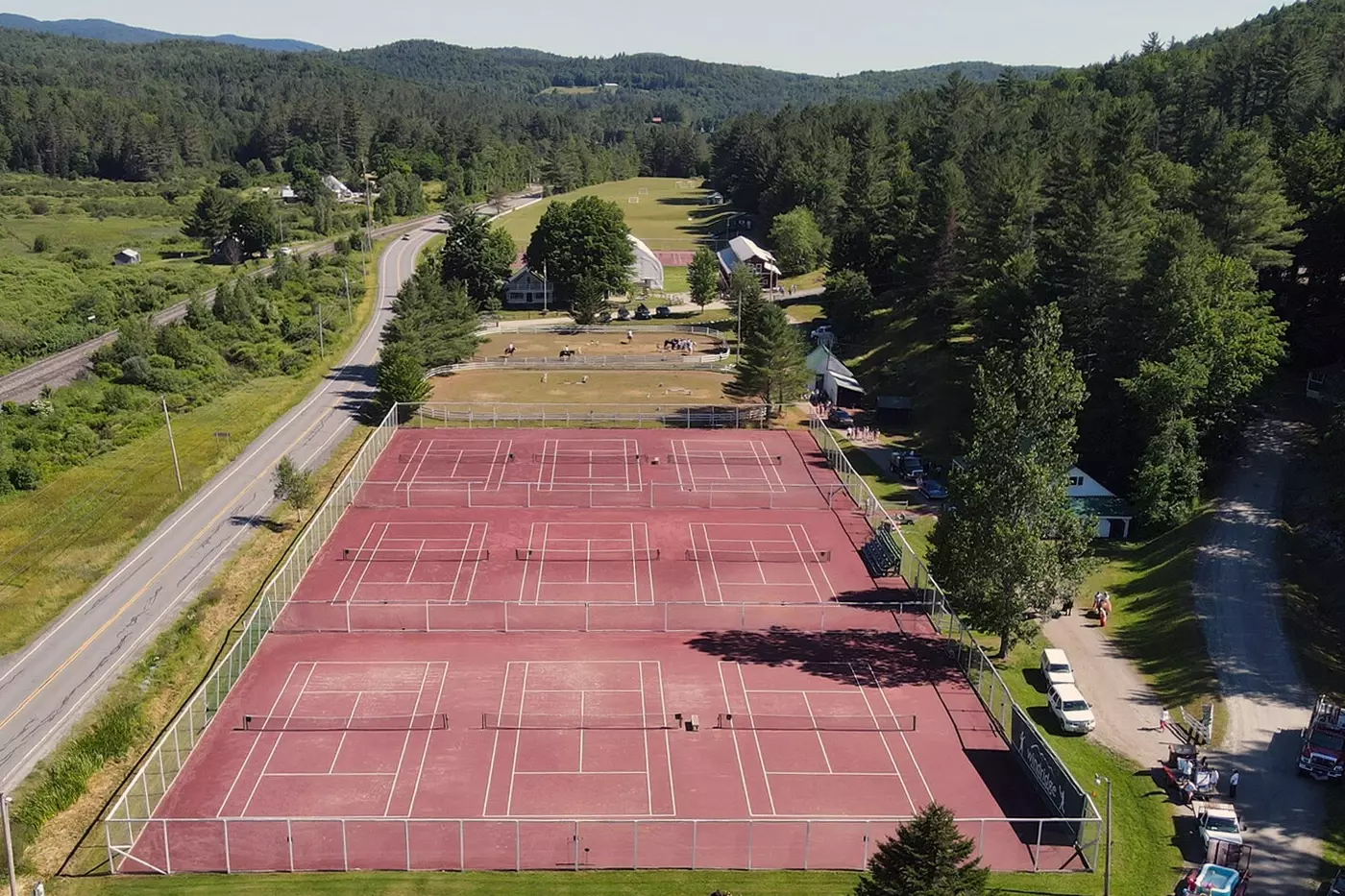 Some of the Windridge Camp tennis courts