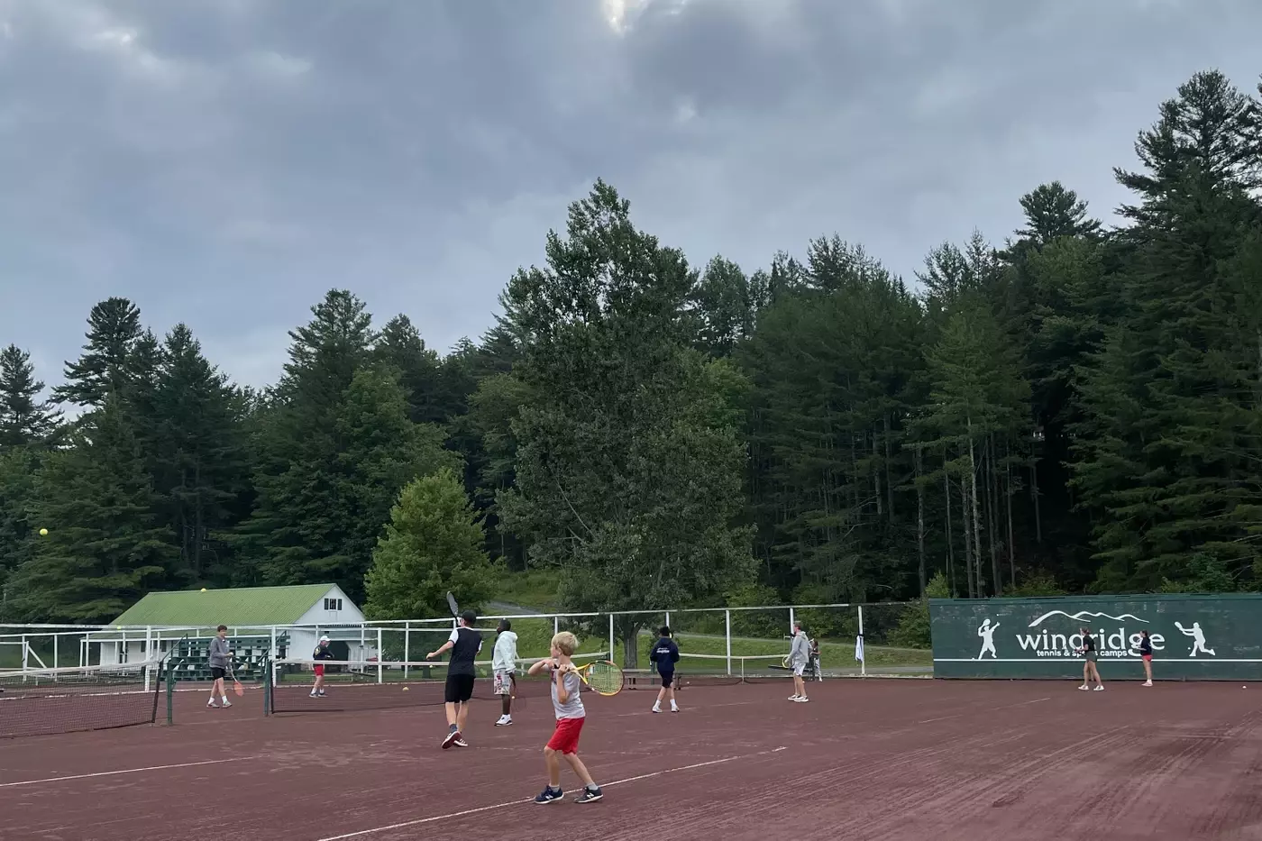 The tennis courts at Windridge