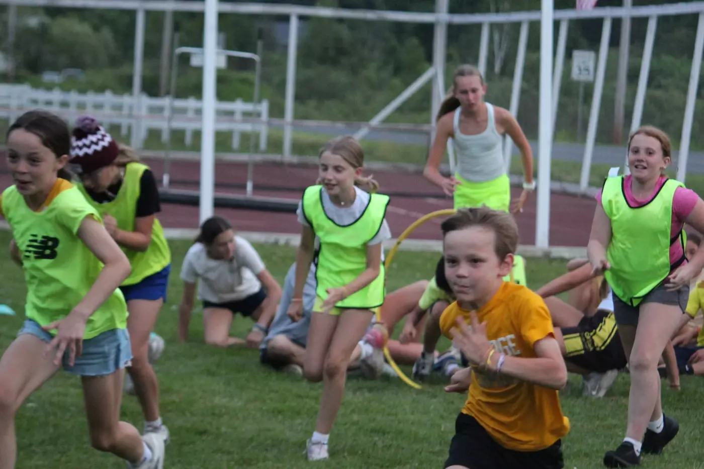 Rookie Windridge campers running