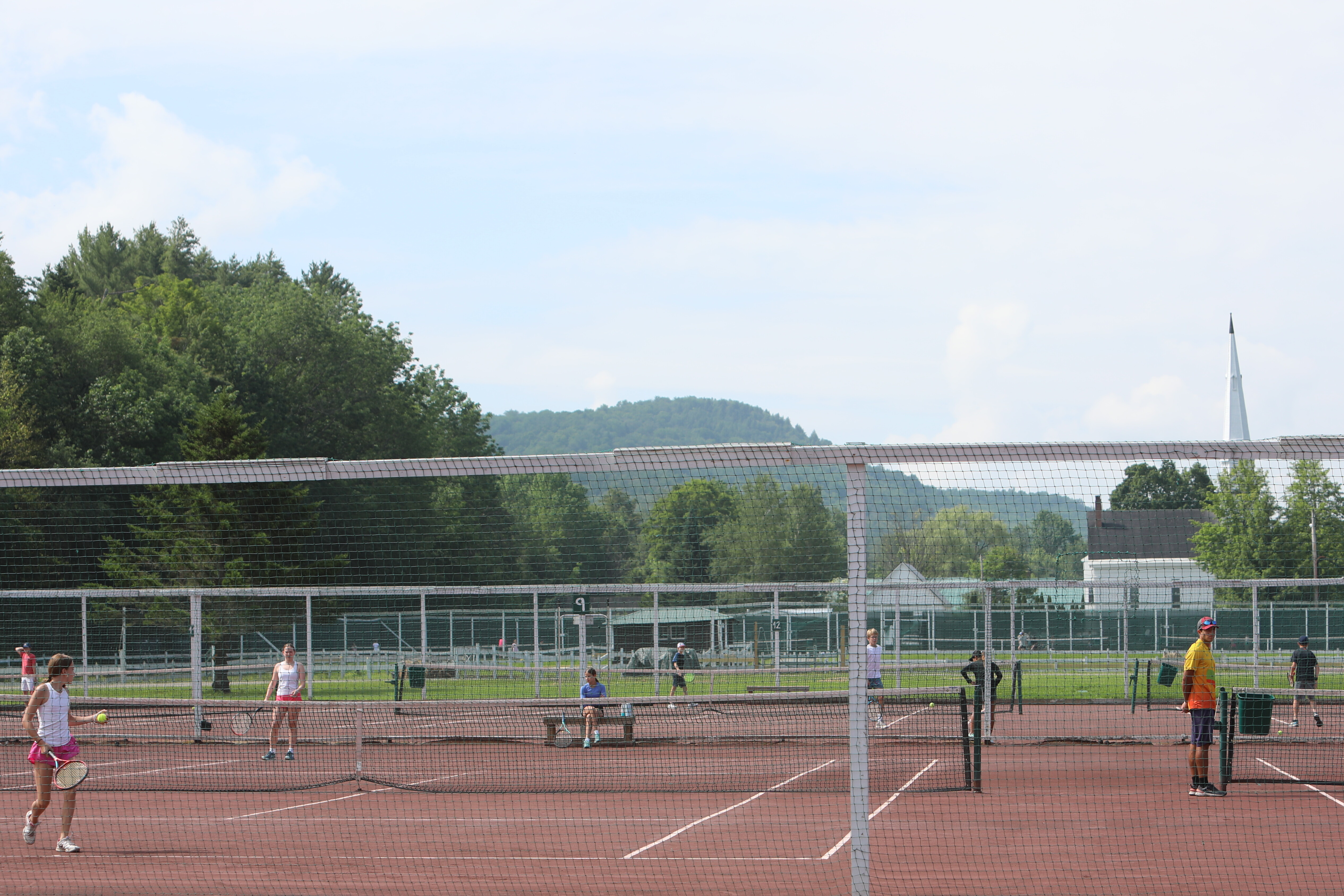 The tennis courts at Windridge