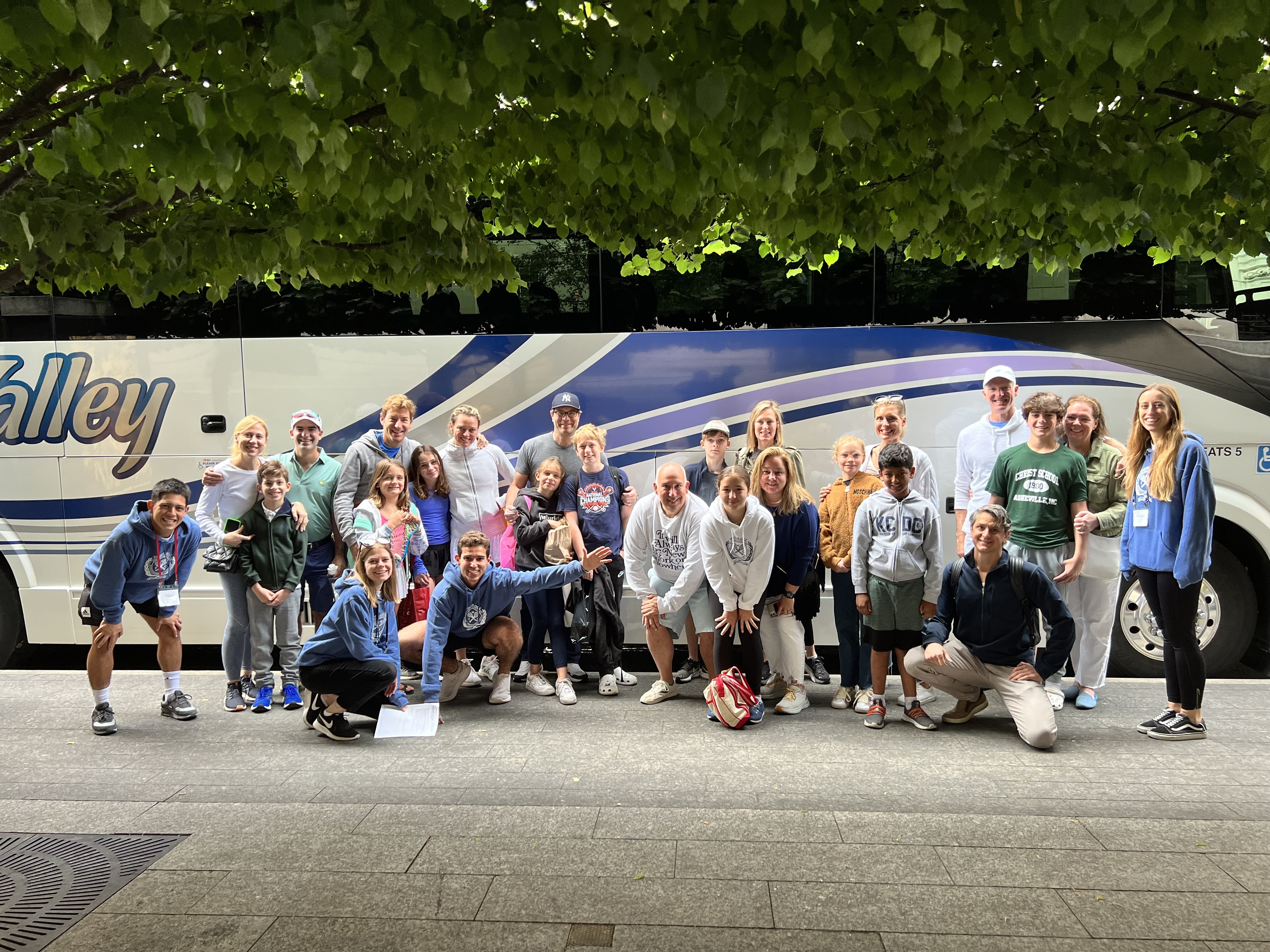 Windridge campers before loading our coach bus in NYC